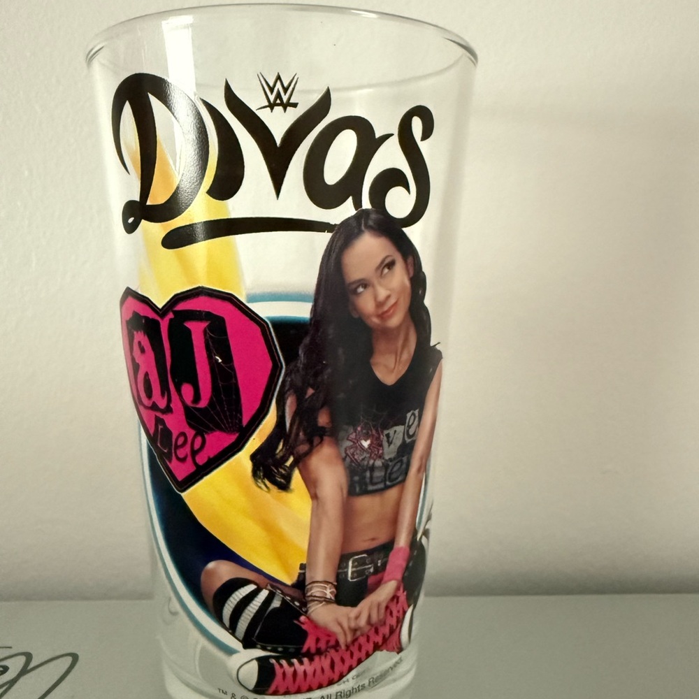 WWE Glass with Bold Design